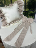 Exclusive Cottage Gingham Ruffled Curtain in Khaki and Accessories