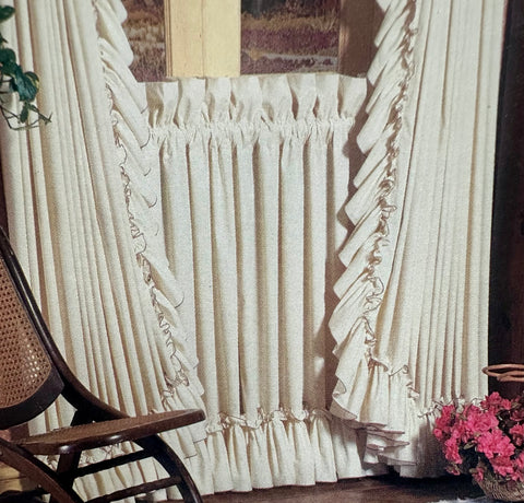 Cottage Ruffled Tiers with Pearl Edge