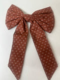 BOW TIE BACKS for lampshades, door panels or curtain adornments.