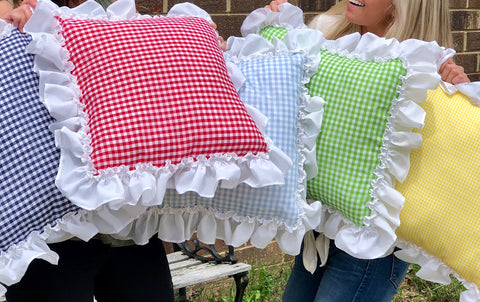 Gingham Check Pillows