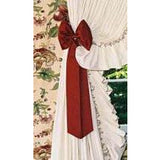 Pearl Edge Ruffled Curtains(NATURAL 100"W)